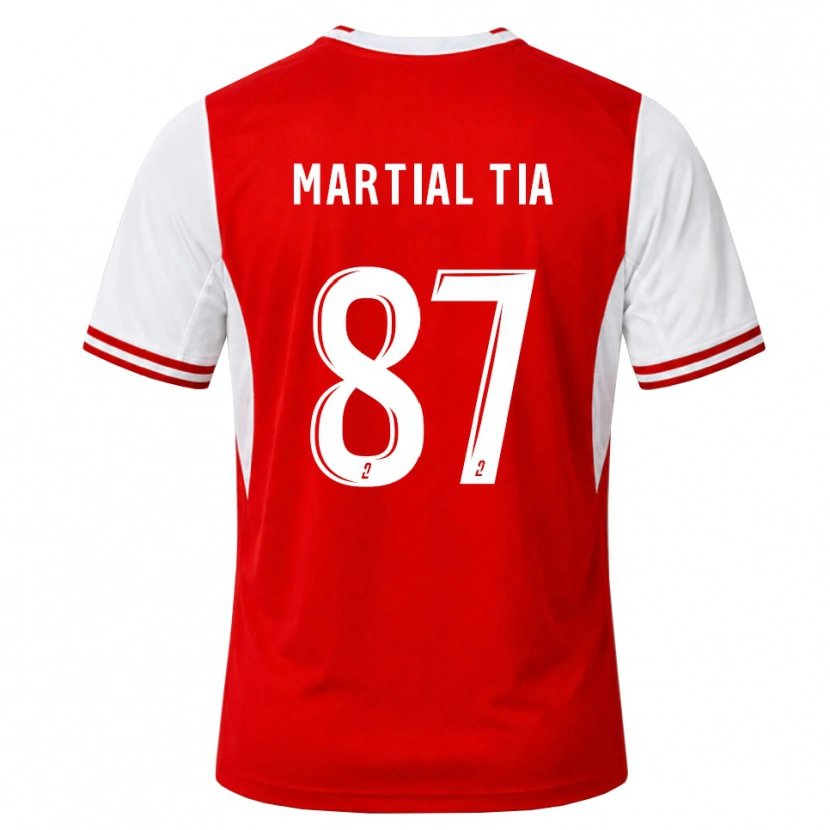Danxen Børn Martial Tia #87 Rød Hvid Hjemmebane Spillertrøjer 2026/27 Trøje T-Shirt