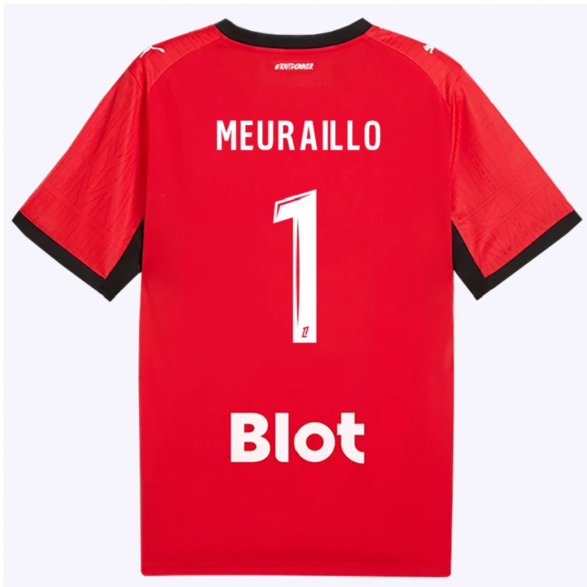 Danxen Børn Thâo Mouapa Mwa Meuraillo #1 Rød Sort Hvid Hjemmebane Spillertrøjer 2026/27 Trøje T-Shirt