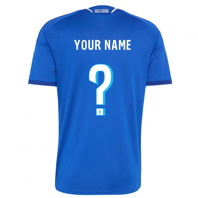 Danxen Børn Dit Navn #0 Kongeblå Hvid Hjemmebane Spillertrøjer 2026/27 Trøje T-Shirt