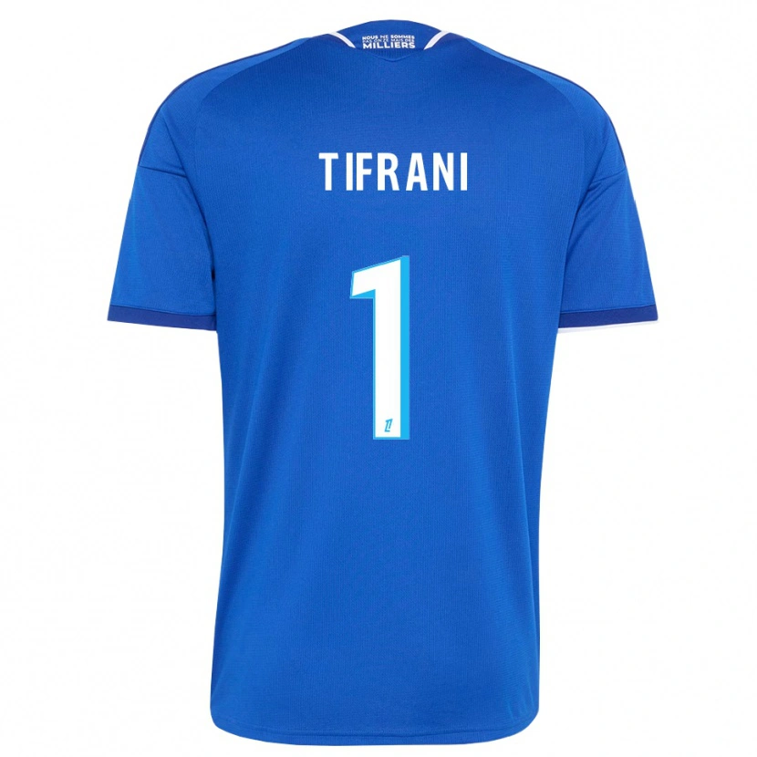 Danxen Børn Yazid Tifrani #1 Kongeblå Hvid Hjemmebane Spillertrøjer 2026/27 Trøje T-Shirt