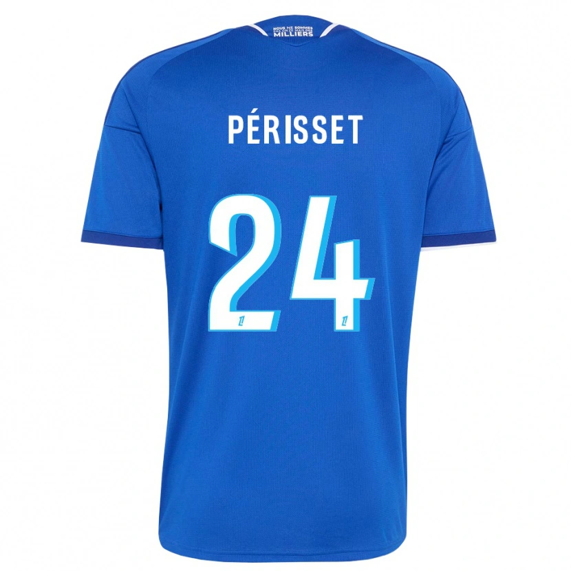 Danxen Børn Ève Périsset #24 Kongeblå Hvid Hjemmebane Spillertrøjer 2026/27 Trøje T-Shirt