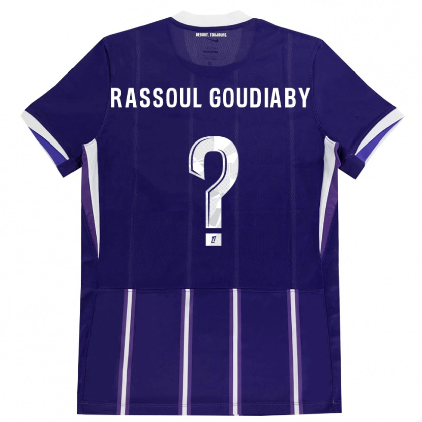 Danxen Børn Khadim Rassoul Goudiaby #0 Lilla Hvid Hjemmebane Spillertrøjer 2026/27 Trøje T-Shirt