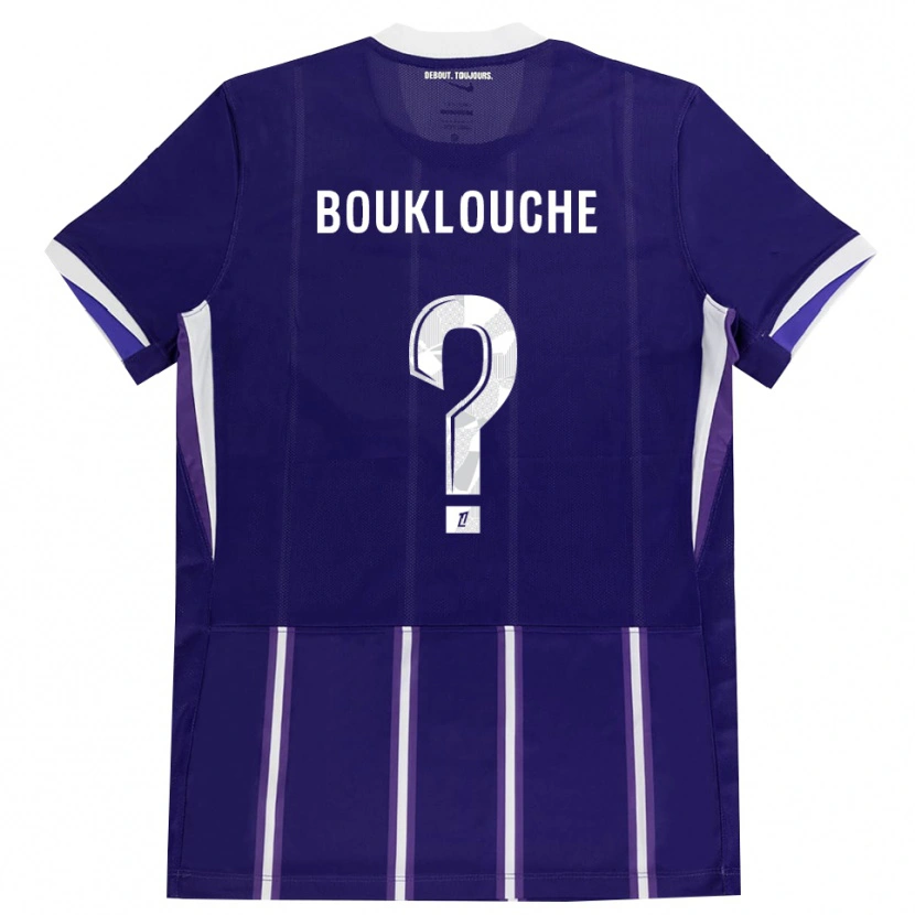 Danxen Børn Kelyan Bouklouche #0 Lilla Hvid Hjemmebane Spillertrøjer 2026/27 Trøje T-Shirt