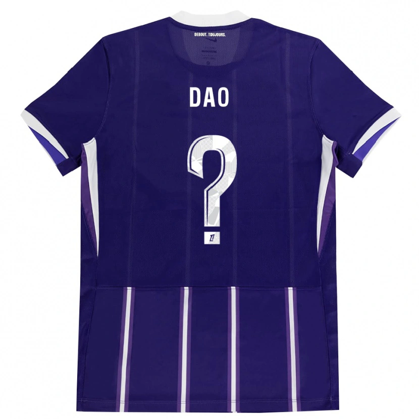 Danxen Børn Elyess Dao #0 Lilla Hvid Hjemmebane Spillertrøjer 2026/27 Trøje T-Shirt