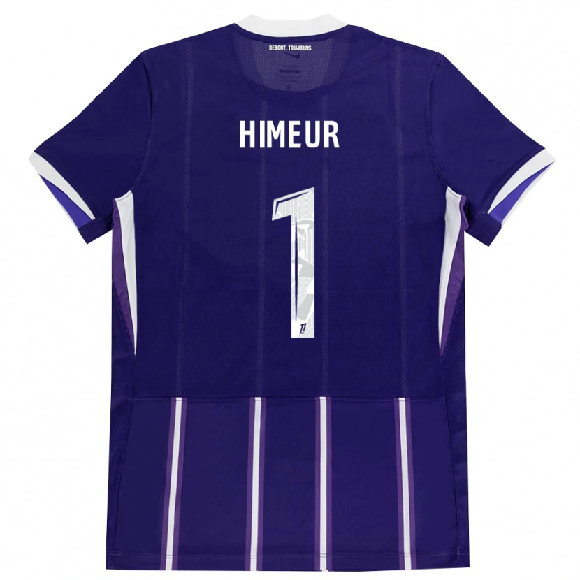 Danxen Børn Thomas Himeur #1 Lilla Hvid Hjemmebane Spillertrøjer 2026/27 Trøje T-Shirt