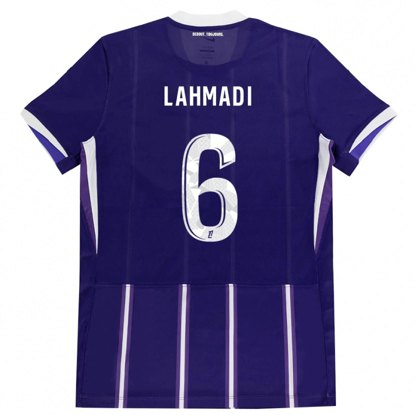 Danxen Børn Noah Lahmadi #6 Lilla Hvid Hjemmebane Spillertrøjer 2026/27 Trøje T-Shirt