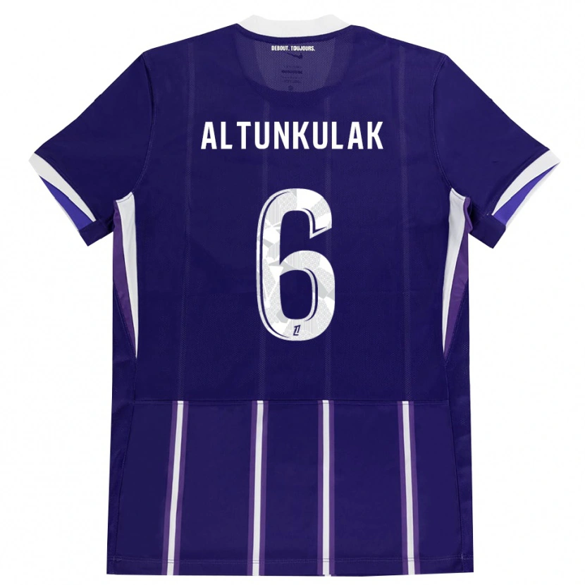 Danxen Børn Selen Altunkulak #6 Lilla Hvid Hjemmebane Spillertrøjer 2026/27 Trøje T-Shirt