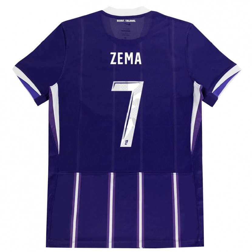 Danxen Børn Darris Zema #7 Lilla Hvid Hjemmebane Spillertrøjer 2026/27 Trøje T-Shirt