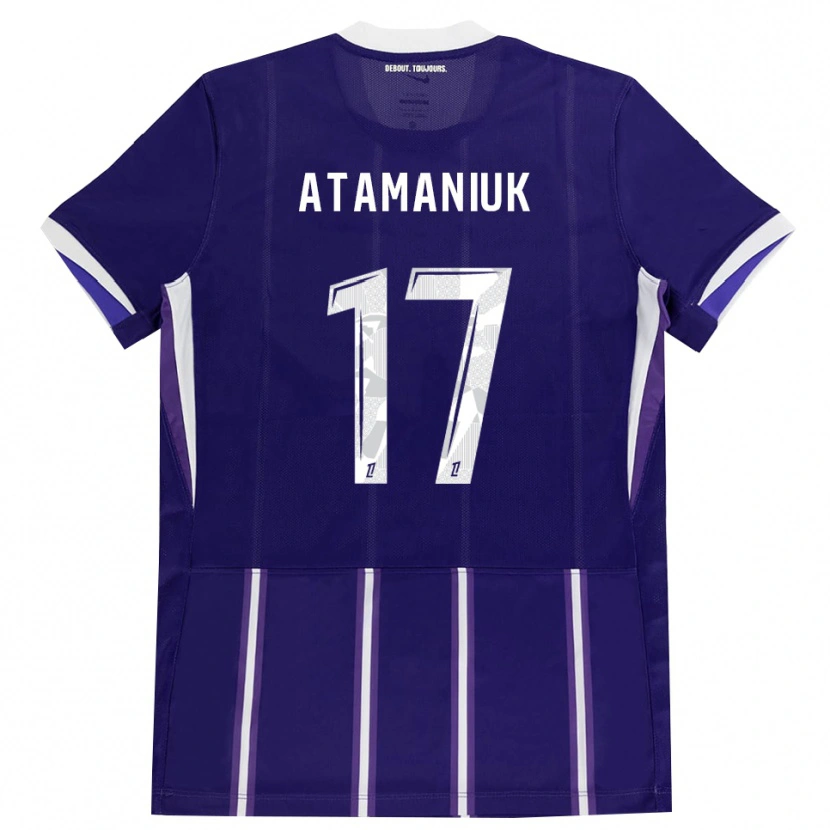 Danxen Børn Alexandra Atamaniuk #17 Lilla Hvid Hjemmebane Spillertrøjer 2026/27 Trøje T-Shirt