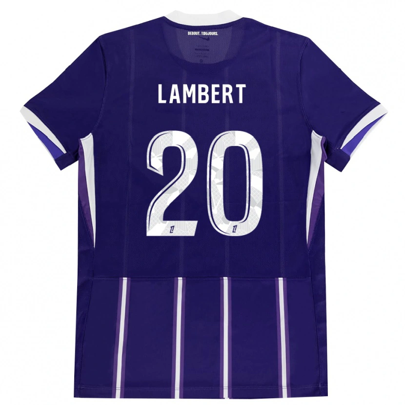 Danxen Børn Sarah Lambert #20 Lilla Hvid Hjemmebane Spillertrøjer 2026/27 Trøje T-Shirt