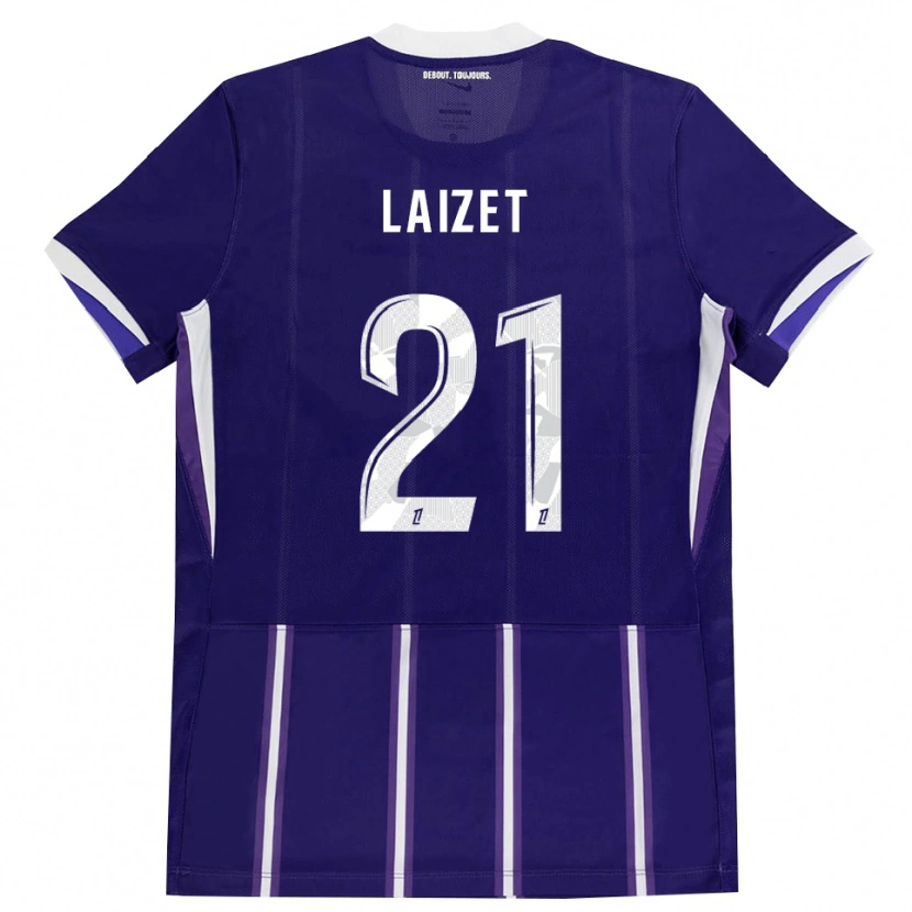 Danxen Børn Emma Laizet #21 Lilla Hvid Hjemmebane Spillertrøjer 2026/27 Trøje T-Shirt