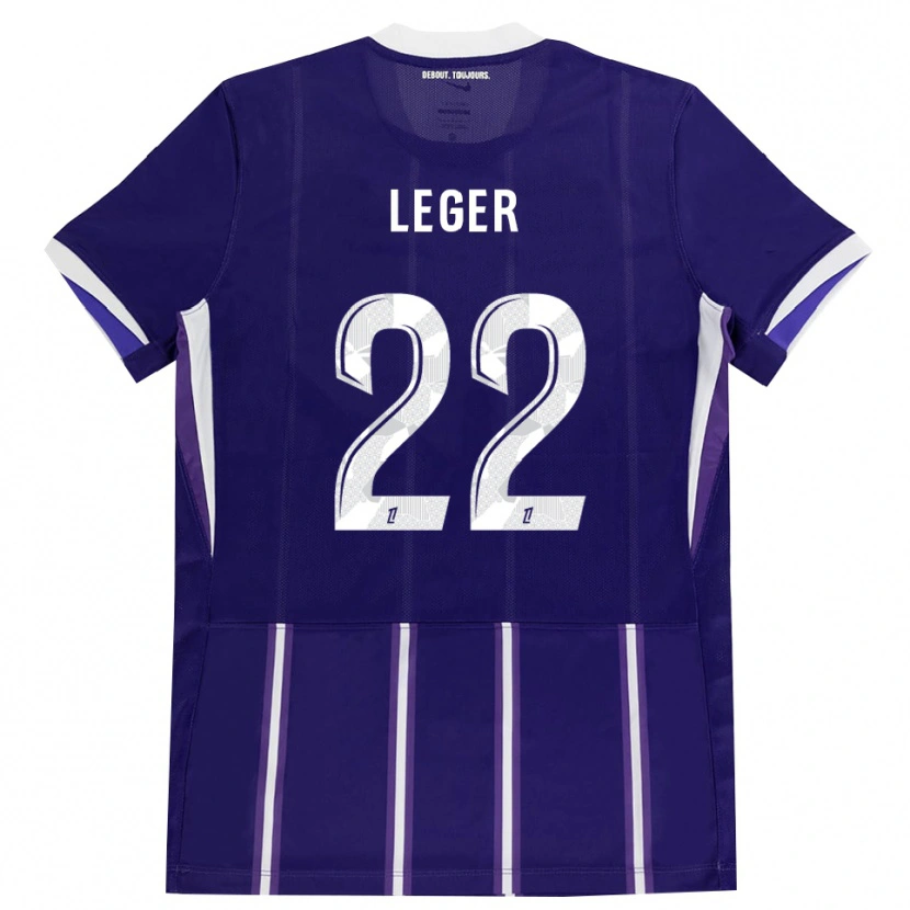 Danxen Børn Christelle Léger #22 Lilla Hvid Hjemmebane Spillertrøjer 2026/27 Trøje T-Shirt