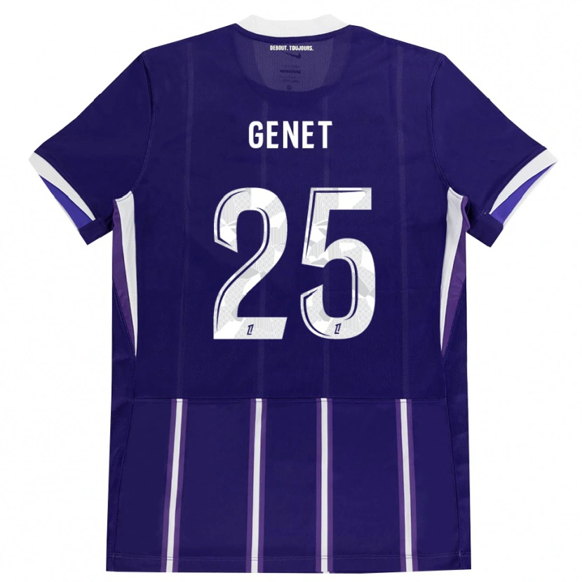 Danxen Børn Marine Genet #25 Lilla Hvid Hjemmebane Spillertrøjer 2026/27 Trøje T-Shirt