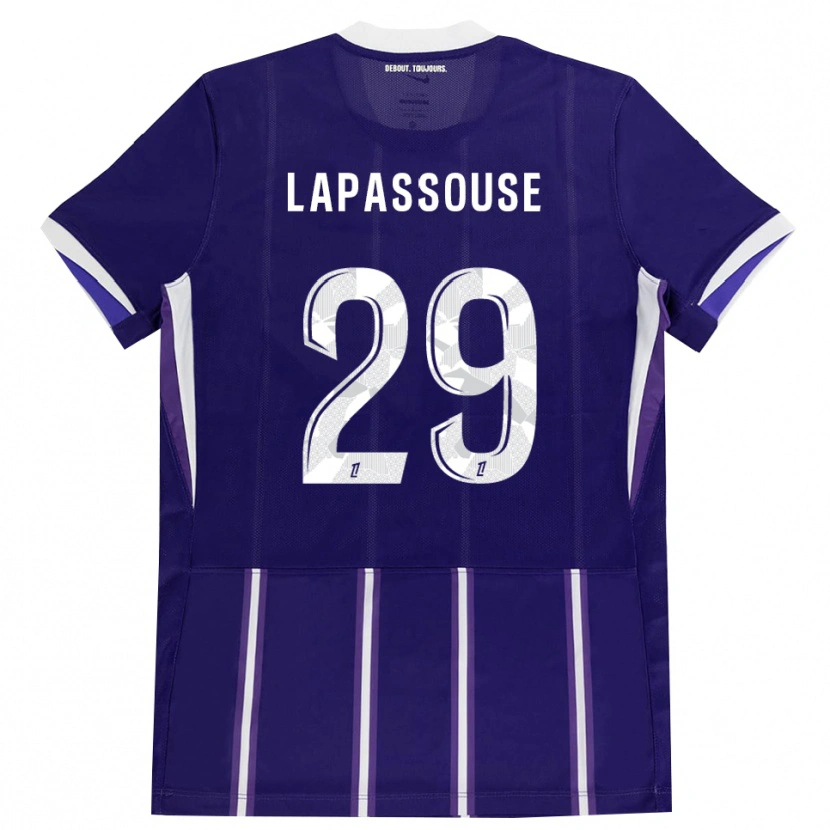 Danxen Børn Louna Lapassouse #29 Lilla Hvid Hjemmebane Spillertrøjer 2026/27 Trøje T-Shirt
