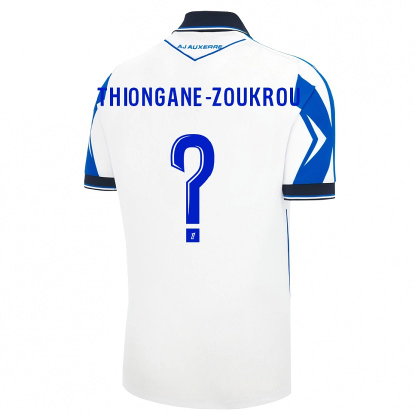 Danxen Børn Ackah-Tidiane Zoukrou #0 Sort Hvid Blå Hjemmebane Spillertrøjer 2026/27 Trøje T-Shirt