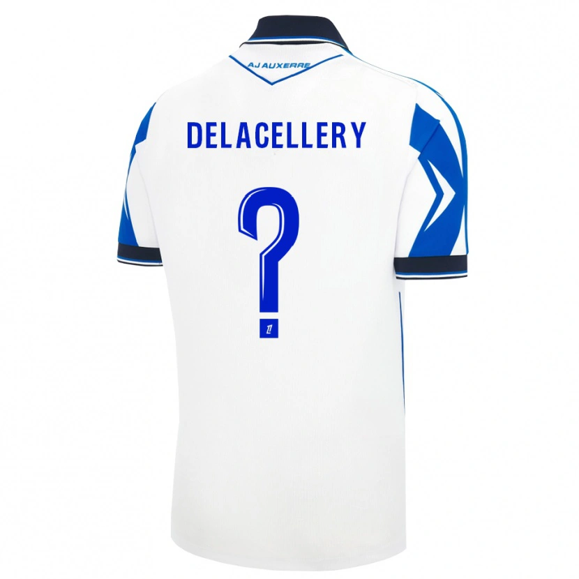 Danxen Børn Coralie Delacellery #0 Sort Hvid Blå Hjemmebane Spillertrøjer 2026/27 Trøje T-Shirt