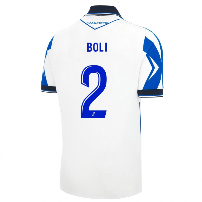 Danxen Børn Franck Boli #2 Sort Hvid Blå Hjemmebane Spillertrøjer 2026/27 Trøje T-Shirt