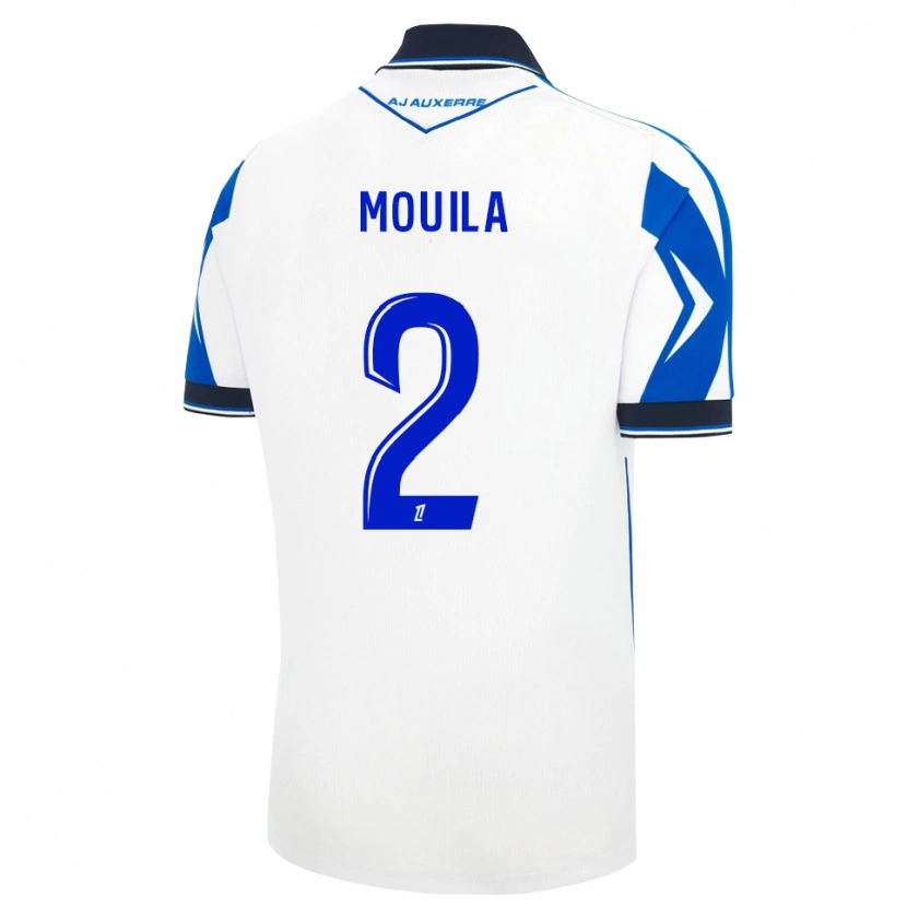 Danxen Børn Orlando Mouila #2 Sort Hvid Blå Hjemmebane Spillertrøjer 2026/27 Trøje T-Shirt