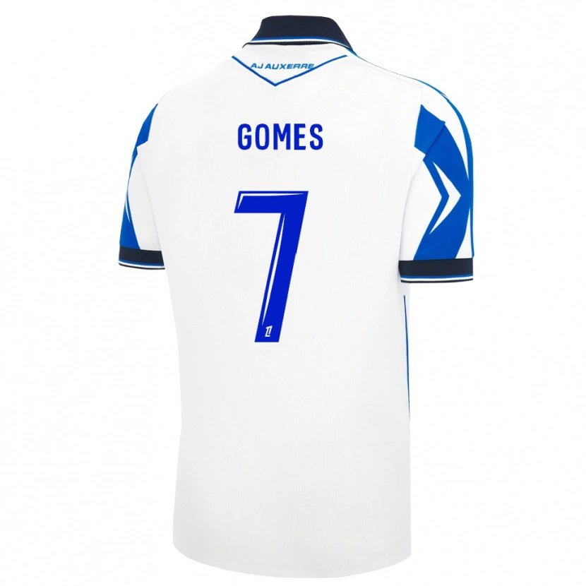 Danxen Børn Ailton Gomes #7 Sort Hvid Blå Hjemmebane Spillertrøjer 2026/27 Trøje T-Shirt