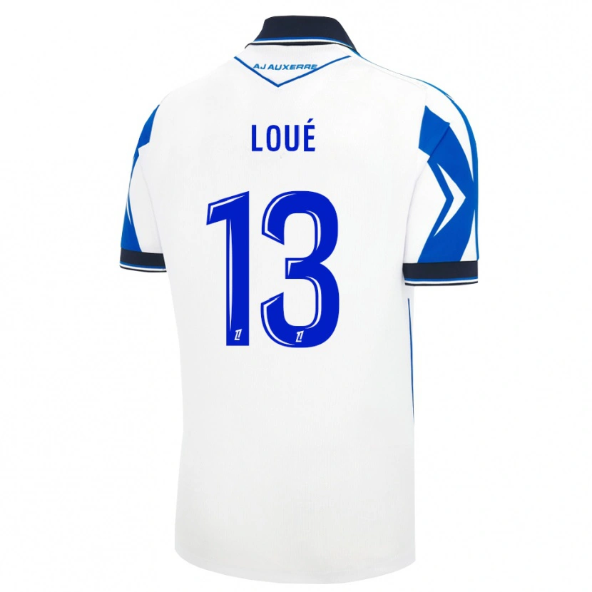 Danxen Børn Mathis-Tony Loué #13 Sort Hvid Blå Hjemmebane Spillertrøjer 2026/27 Trøje T-Shirt
