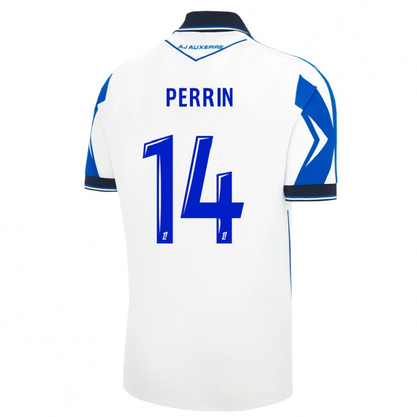 Danxen Børn Noah Perrin #14 Sort Hvid Blå Hjemmebane Spillertrøjer 2026/27 Trøje T-Shirt