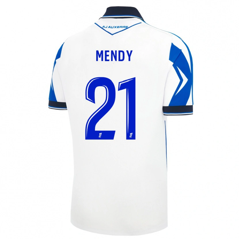 Danxen Børn Tony Mendy #21 Sort Hvid Blå Hjemmebane Spillertrøjer 2026/27 Trøje T-Shirt