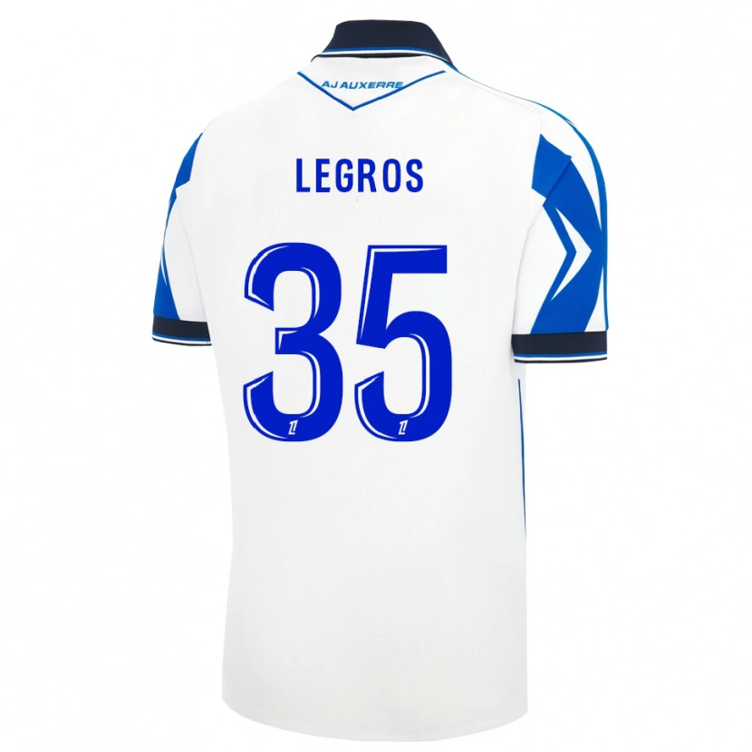 Danxen Børn Elikya Legros #35 Sort Hvid Blå Hjemmebane Spillertrøjer 2026/27 Trøje T-Shirt