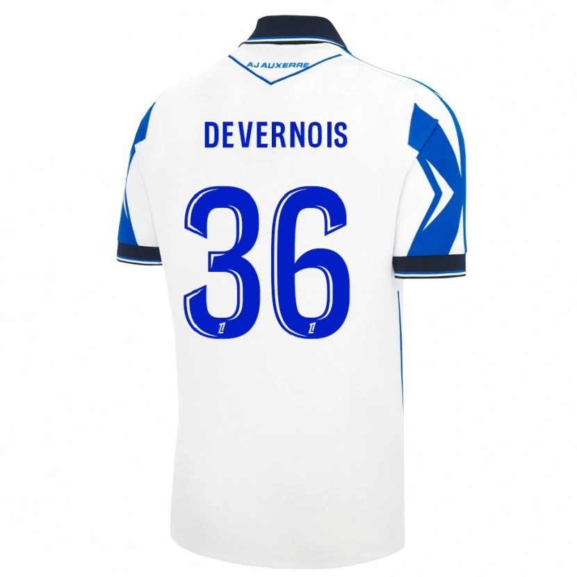 Danxen Børn Tidiane Devernois #36 Sort Hvid Blå Hjemmebane Spillertrøjer 2026/27 Trøje T-Shirt