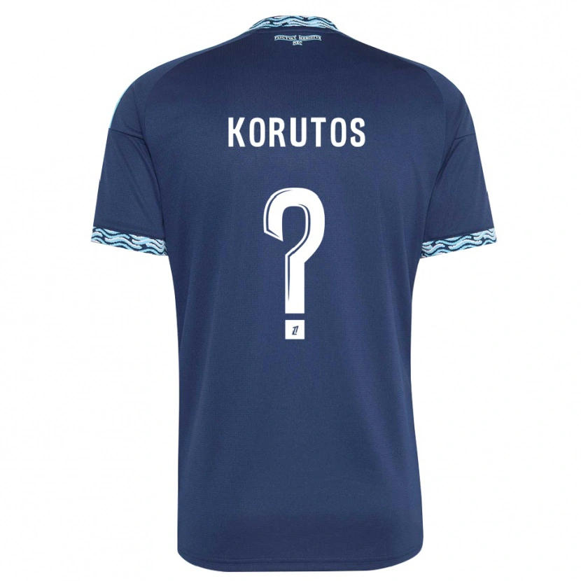 Danxen Børn Ayethan Korutos #0 Stålblå Hvid Hjemmebane Spillertrøjer 2026/27 Trøje T-Shirt