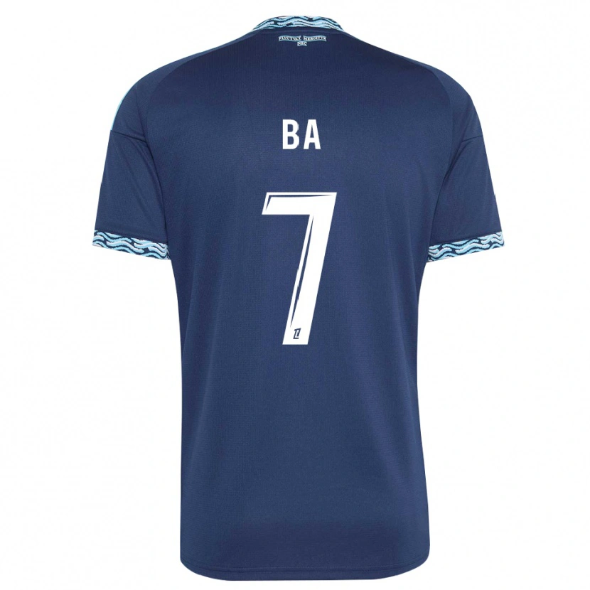 Danxen Børn Mohamed Ba #7 Stålblå Hvid Hjemmebane Spillertrøjer 2026/27 Trøje T-Shirt