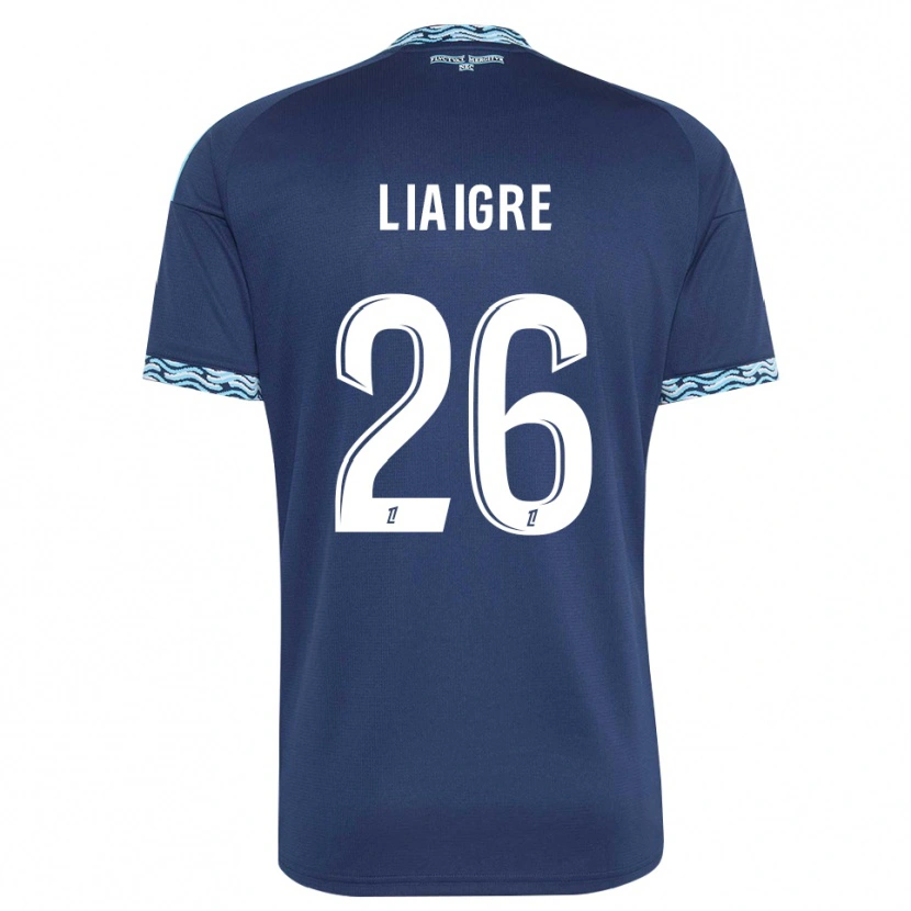 Danxen Børn Fiona Liaigre #26 Stålblå Hvid Hjemmebane Spillertrøjer 2026/27 Trøje T-Shirt