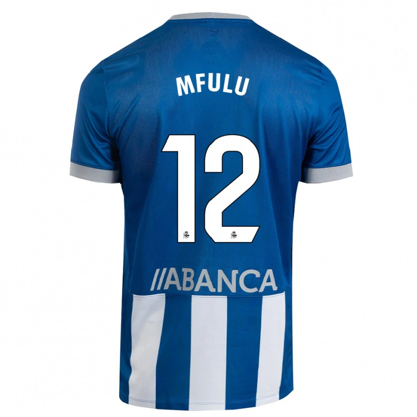 Danxen Børn Nuke Mfulu #12 Blå Grå Hvid Hjemmebane Spillertrøjer 2026/27 Trøje T-Shirt