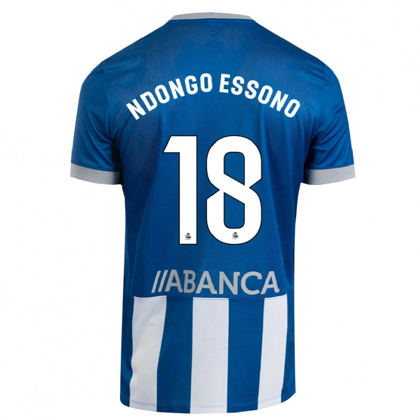 Danxen Børn Rodrigue Dipanda #18 Blå Grå Hvid Hjemmebane Spillertrøjer 2026/27 Trøje T-Shirt