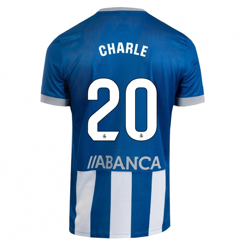 Danxen Børn Marta Charle #20 Blå Grå Hvid Hjemmebane Spillertrøjer 2026/27 Trøje T-Shirt