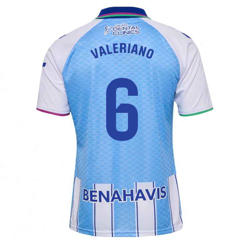 Danxen Børn Nerea Valeriano Martínez #6 Dyb Himmelblå Hvid Hjemmebane Spillertrøjer 2026/27 Trøje T-Shirt