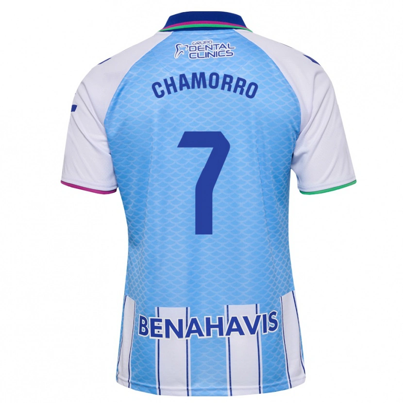 Danxen Børn Alexis Chamorro #7 Dyb Himmelblå Hvid Hjemmebane Spillertrøjer 2026/27 Trøje T-Shirt