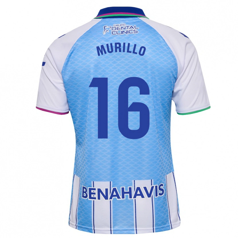 Danxen Børn Diego Murillo #16 Dyb Himmelblå Hvid Hjemmebane Spillertrøjer 2026/27 Trøje T-Shirt