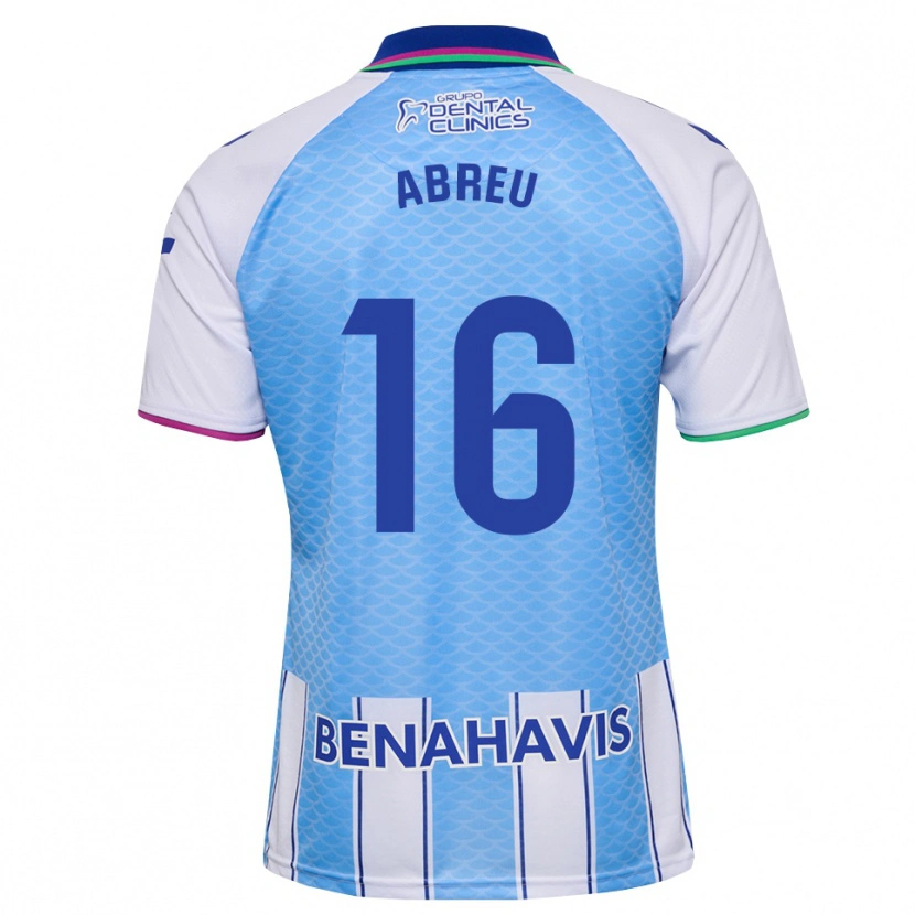 Danxen Børn Marco Abreu #16 Dyb Himmelblå Hvid Hjemmebane Spillertrøjer 2026/27 Trøje T-Shirt