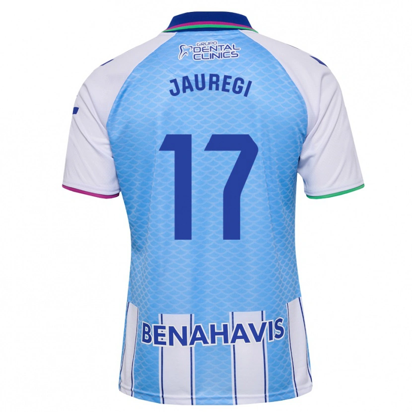 Danxen Børn Eneko Jauregi #17 Dyb Himmelblå Hvid Hjemmebane Spillertrøjer 2026/27 Trøje T-Shirt