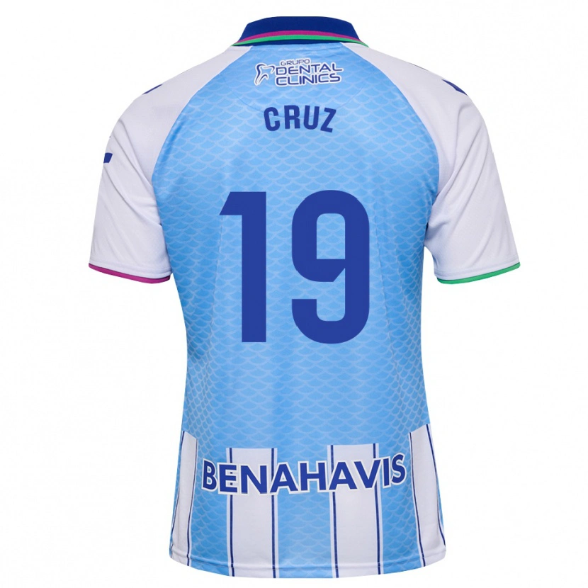 Danxen Børn Juan Cruz #19 Dyb Himmelblå Hvid Hjemmebane Spillertrøjer 2026/27 Trøje T-Shirt