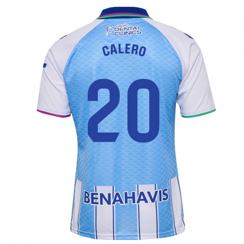 Danxen Børn Fernando Calero #20 Dyb Himmelblå Hvid Hjemmebane Spillertrøjer 2026/27 Trøje T-Shirt