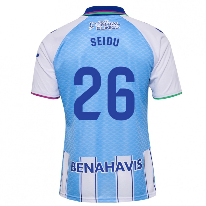 Danxen Børn Abubakar Seidu #26 Dyb Himmelblå Hvid Hjemmebane Spillertrøjer 2026/27 Trøje T-Shirt