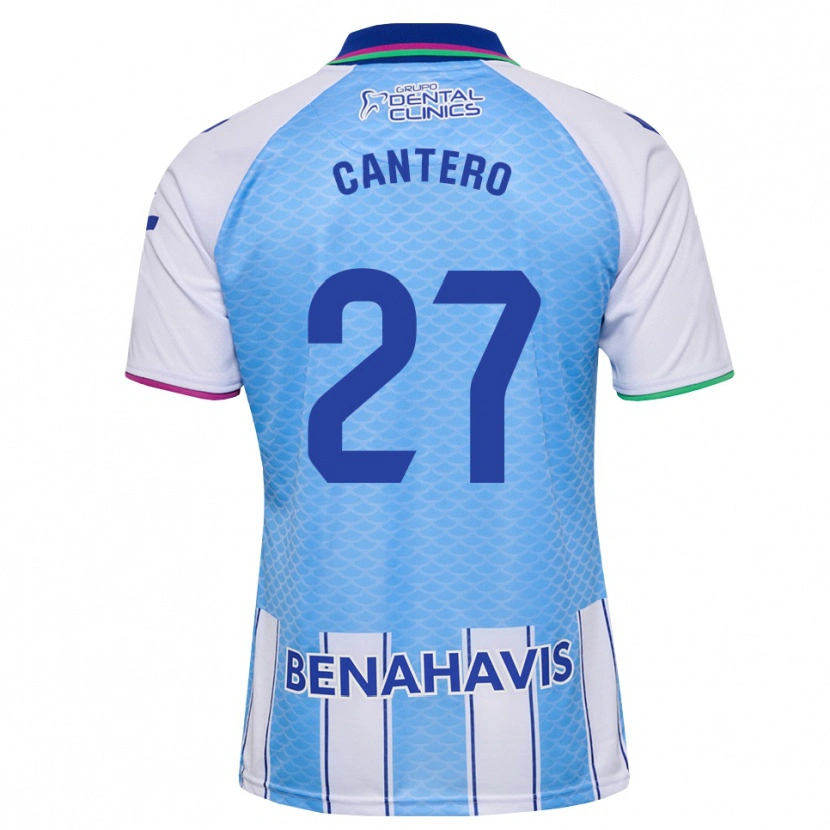 Danxen Børn Cris Cantero #27 Dyb Himmelblå Hvid Hjemmebane Spillertrøjer 2026/27 Trøje T-Shirt