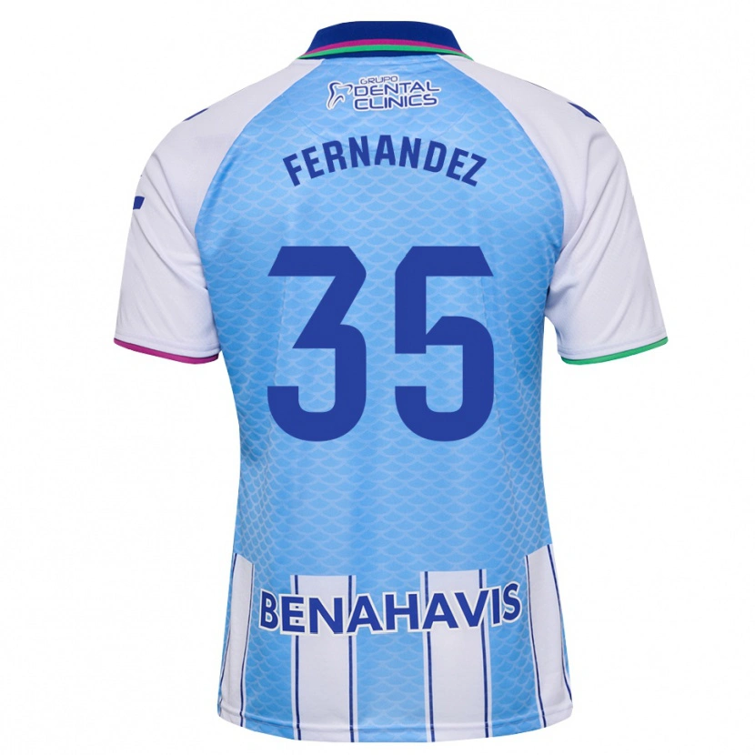 Danxen Børn Inés Fernández #35 Dyb Himmelblå Hvid Hjemmebane Spillertrøjer 2026/27 Trøje T-Shirt