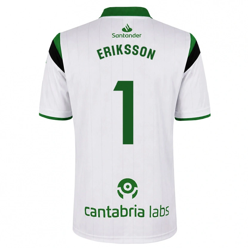 Danxen Børn Simon Eriksson #1 Hvid Grøn Sort Hjemmebane Spillertrøjer 2026/27 Trøje T-Shirt