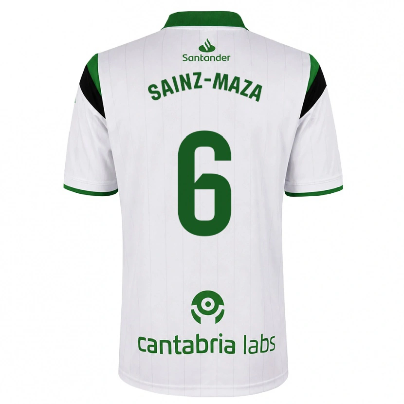 Danxen Børn Íñigo Sainz-Maza #6 Hvid Grøn Sort Hjemmebane Spillertrøjer 2026/27 Trøje T-Shirt