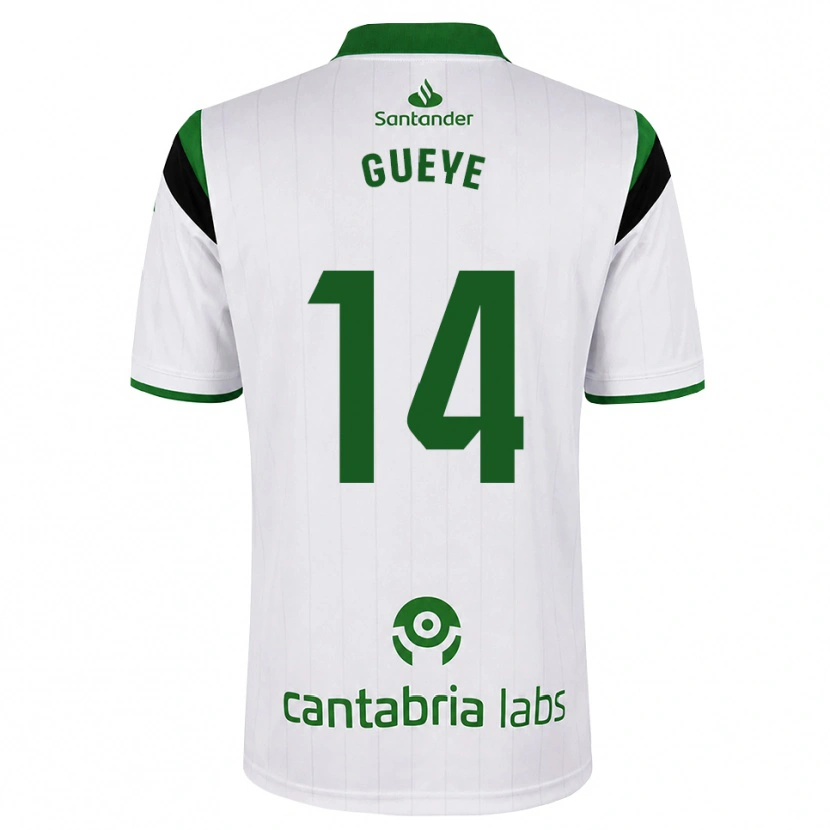 Danxen Børn Maguette Gueye #14 Hvid Grøn Sort Hjemmebane Spillertrøjer 2026/27 Trøje T-Shirt