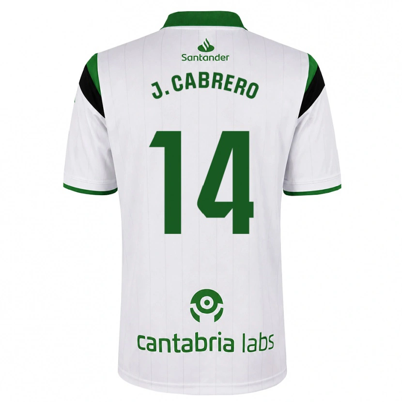 Danxen Børn Jimena Cabrero De La Llama #14 Hvid Grøn Sort Hjemmebane Spillertrøjer 2026/27 Trøje T-Shirt
