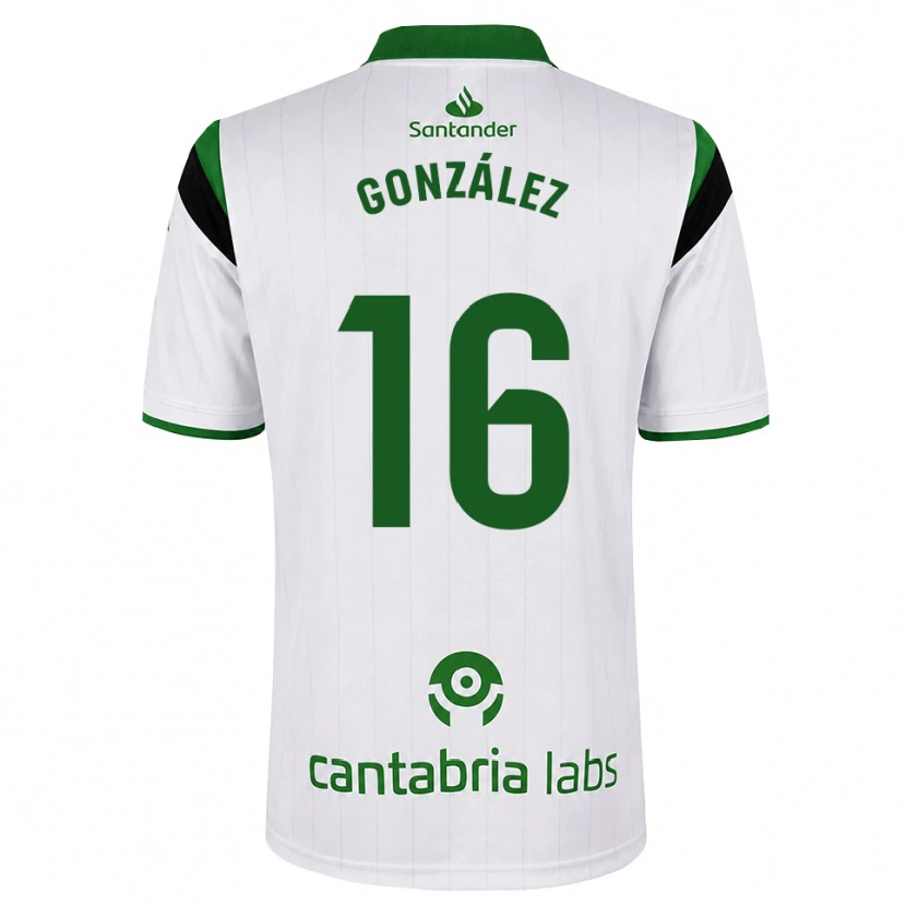 Danxen Børn Facundo González #16 Hvid Grøn Sort Hjemmebane Spillertrøjer 2026/27 Trøje T-Shirt