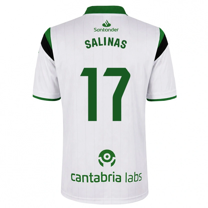 Danxen Børn Jorge Salinas #17 Hvid Grøn Sort Hjemmebane Spillertrøjer 2026/27 Trøje T-Shirt